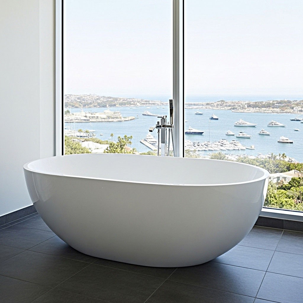Leonia Acrylic Freestanding Bathtub Made in Turkey